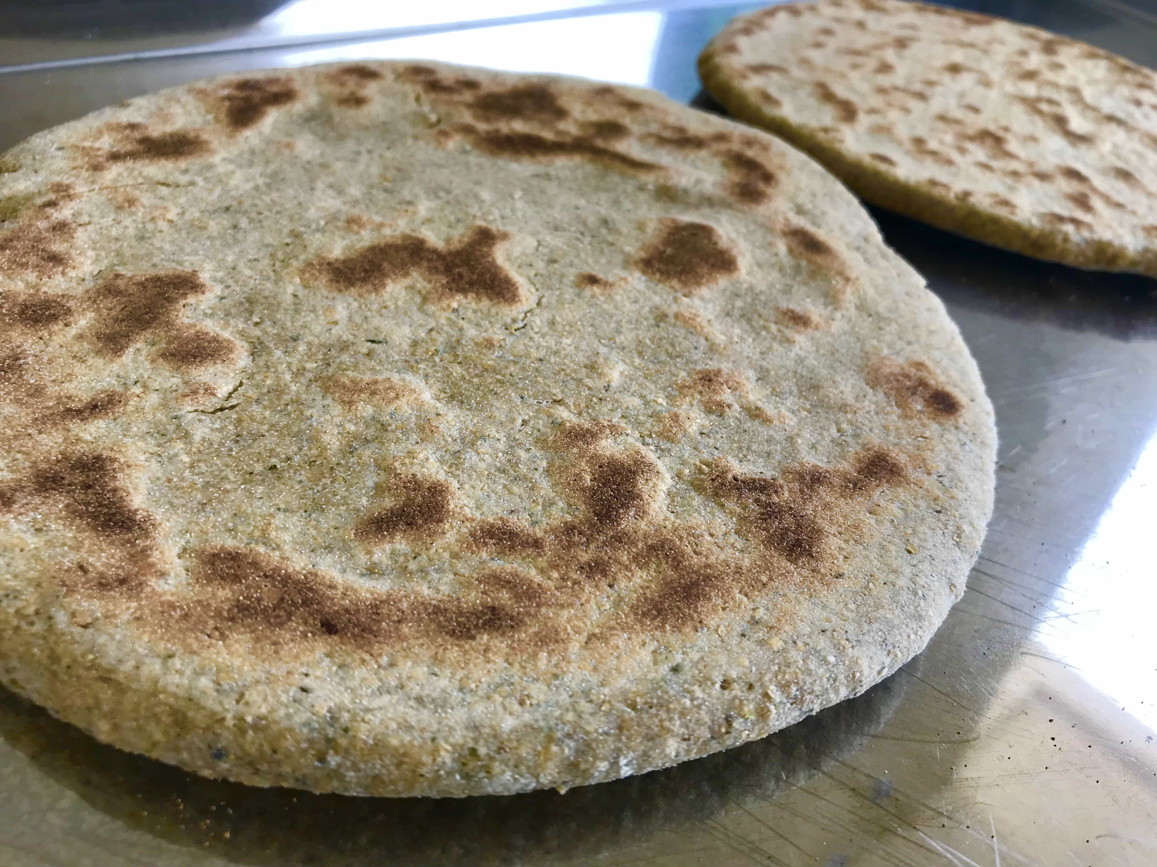 galette au fenugrec et menthe sauvage